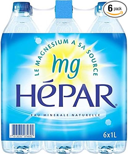 Pack de 6 Bouteilles de Eau Hepar  , 1.5 Litres