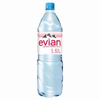 Pack de 6 Bouteilles de  Eau Evian  , 1.5 Litres